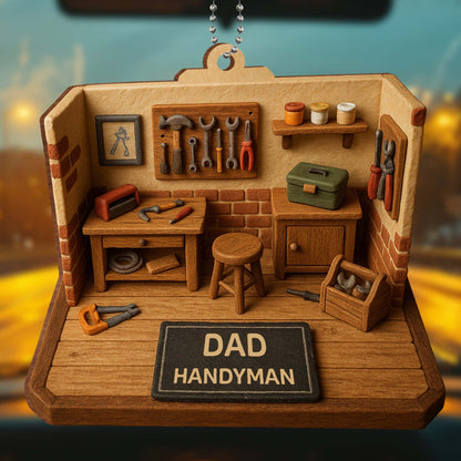 Dad Handyman, Tools And Workbench