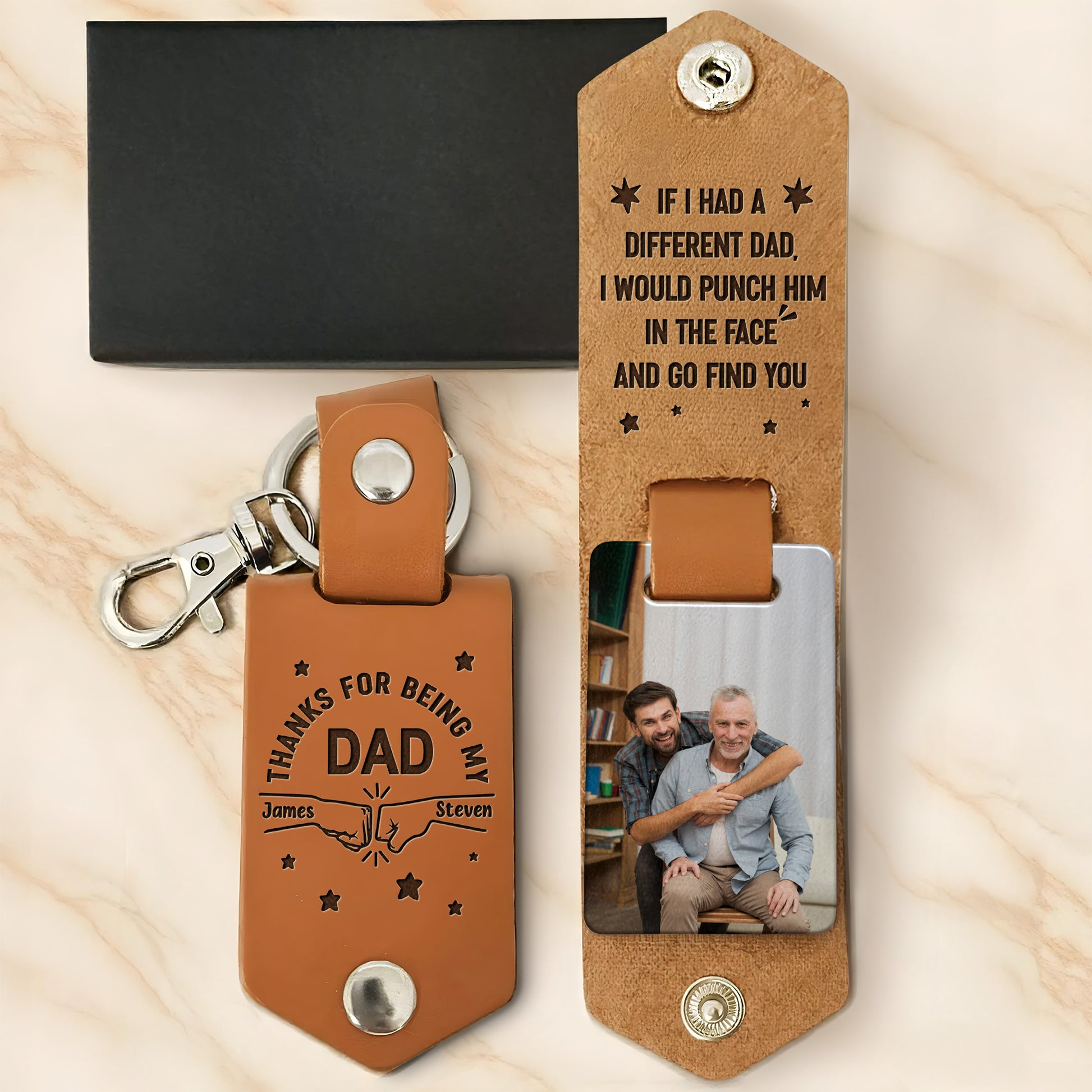 If I Had A Different Dad, I Would Punch Him In The Face And Go Find You, Keychain And Photo Frame