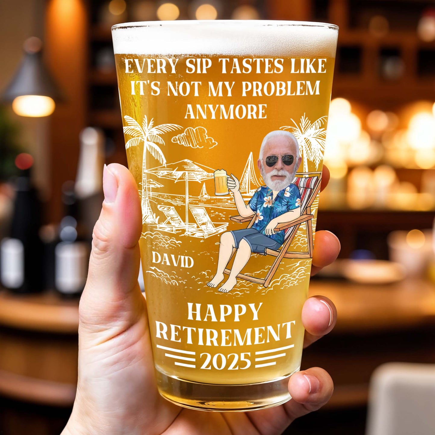 Every Sip Tastes Like It's Not My Problem Anymore, Palm Trees and Beer