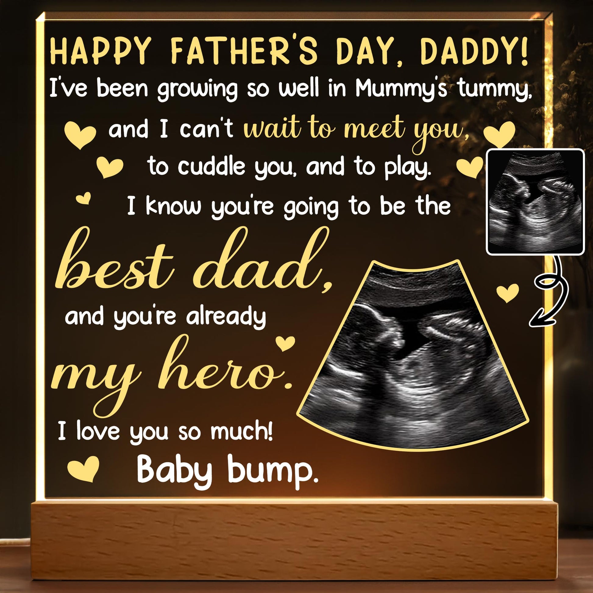 Happy Father's Day, Daddy! Ultrasound and Hearts