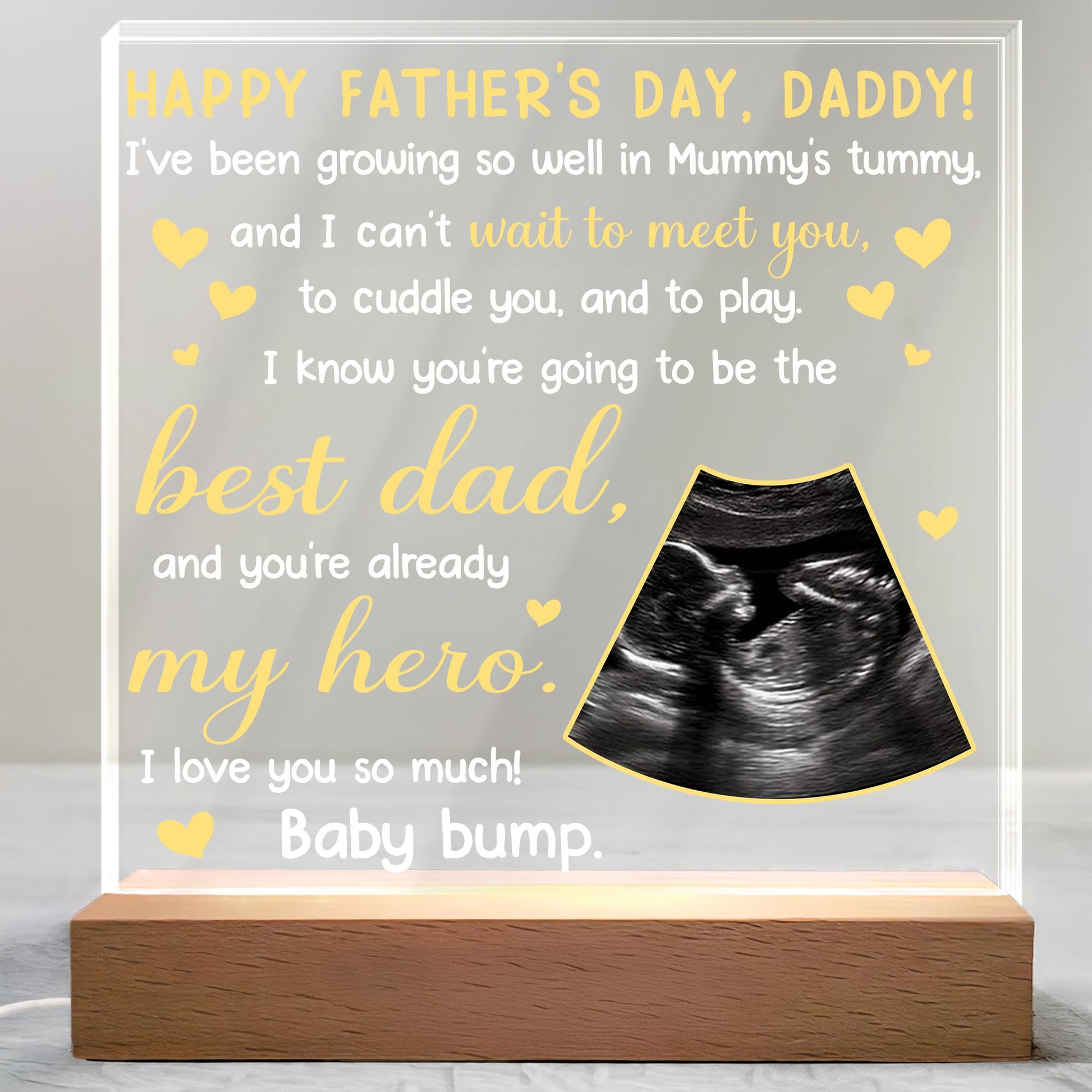 Happy Father's Day, Daddy! Ultrasound and Hearts