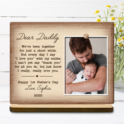 Dear Daddy, We've Been Together For Just A Short While, Heart and Book Design