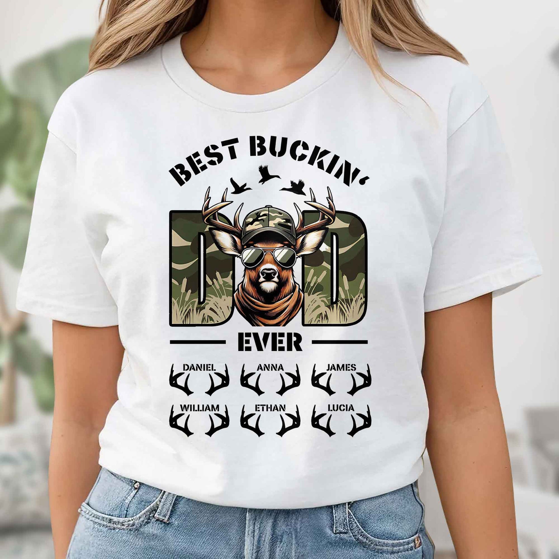 Best Buckin' Ever, Deer With Sunglasses And Antlers