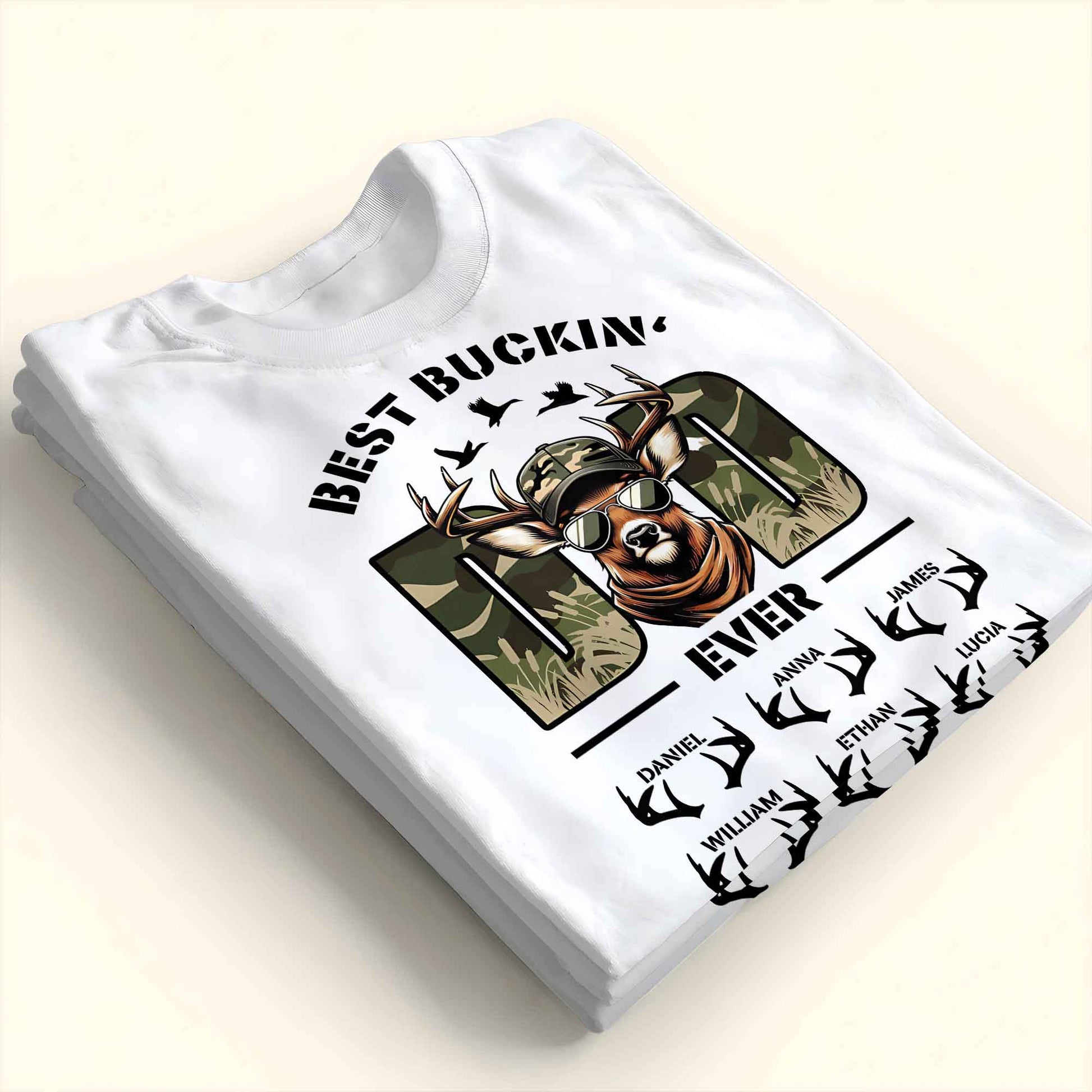 Best Buckin' Ever, Deer With Sunglasses And Antlers