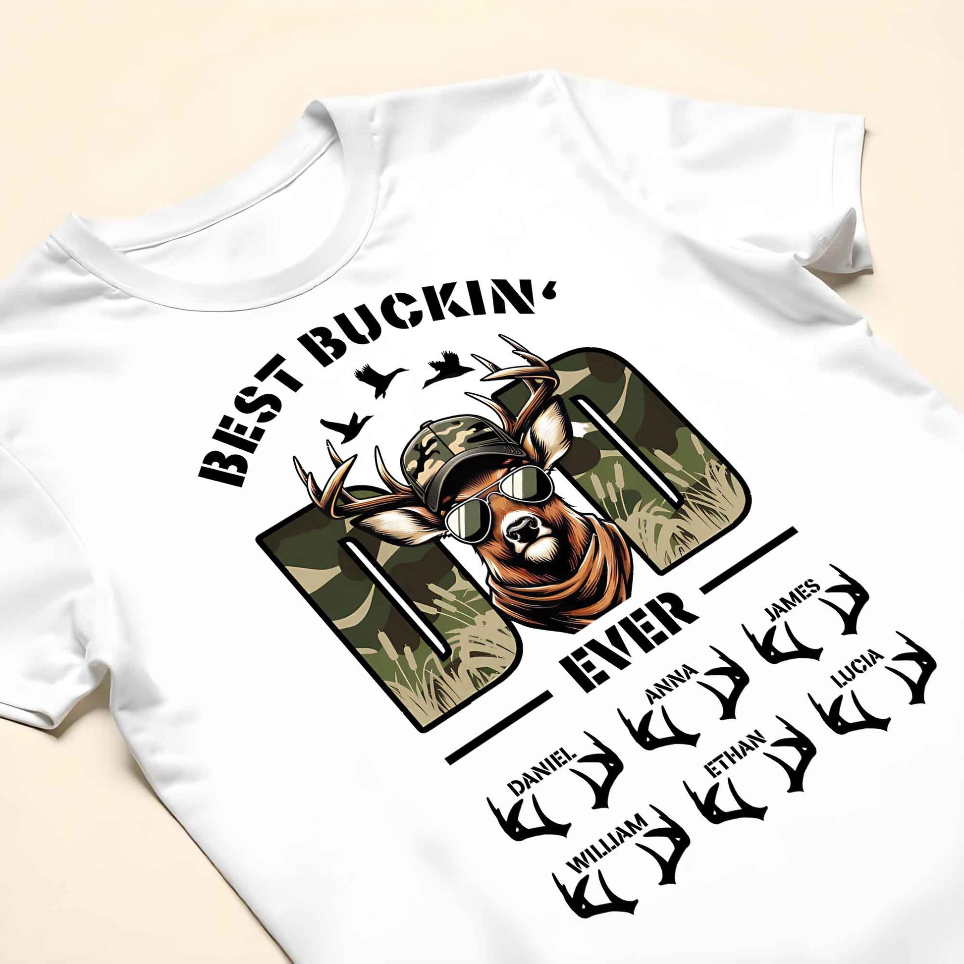 Best Buckin' Ever, Deer With Sunglasses And Antlers
