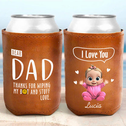 Dear Dad, Thanks For Wiping, Baby And Heart Design