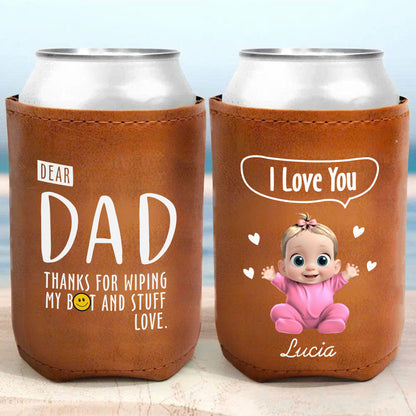 Dear Dad, Thanks For Wiping, Baby And Heart Design