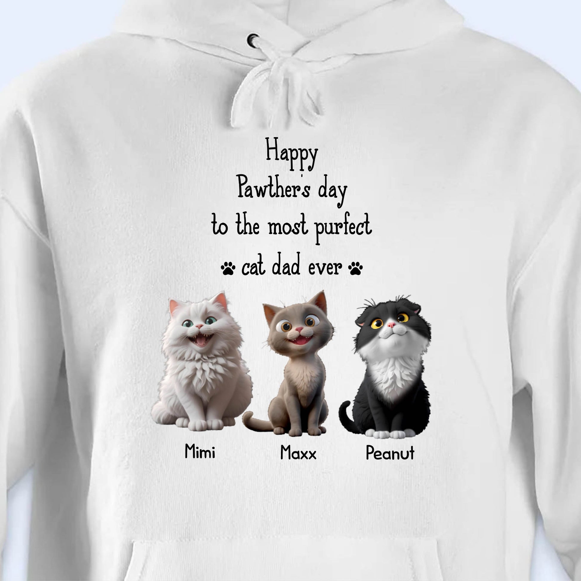 Happy Pawther's Day To The Most Purfect Cat Dad Ever, Cats
