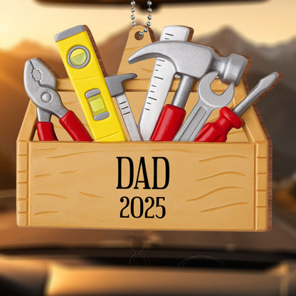 Personalized Toolbox With Tools Ornament