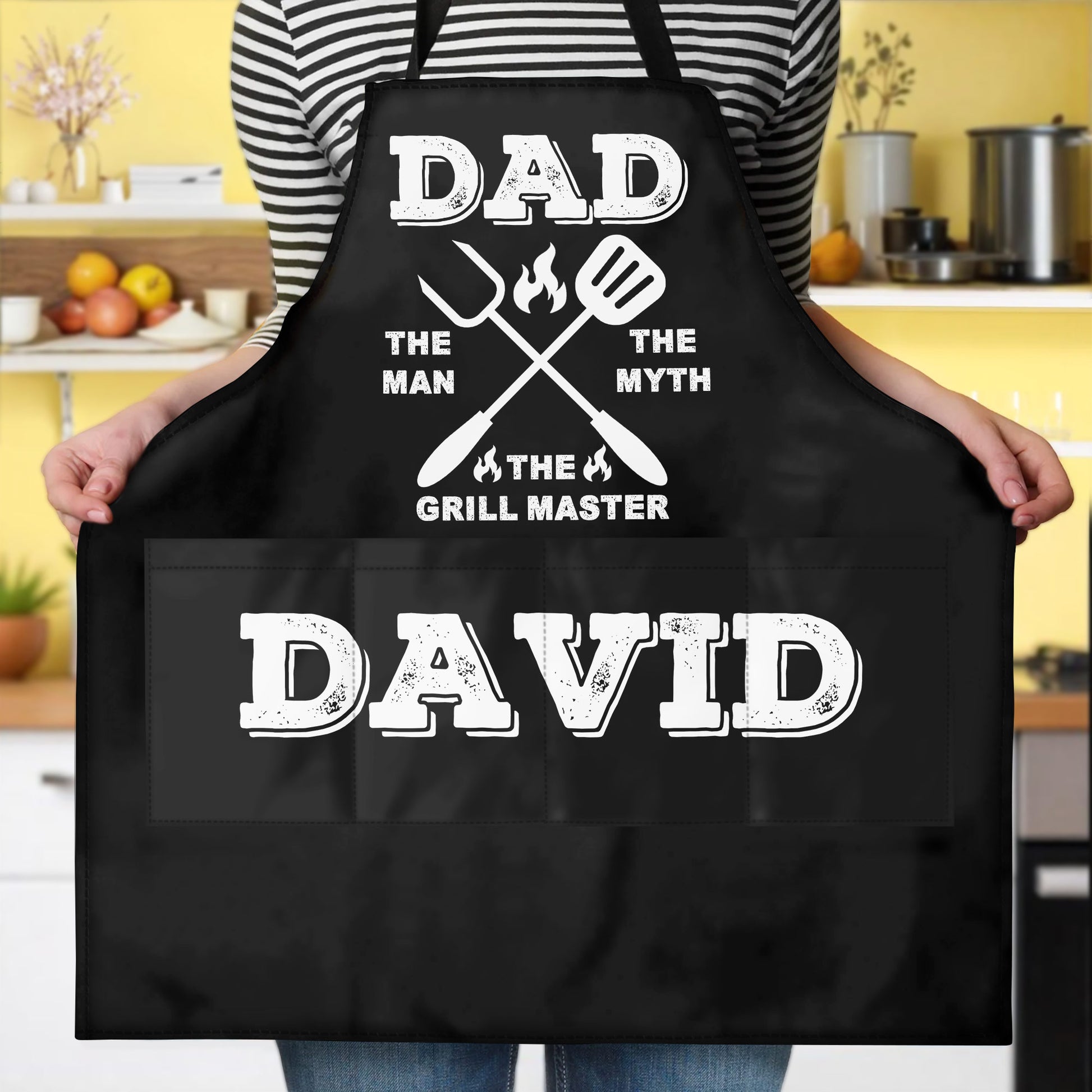 Dad The Man The Myth The Grill Master, Grill Tools And Fire