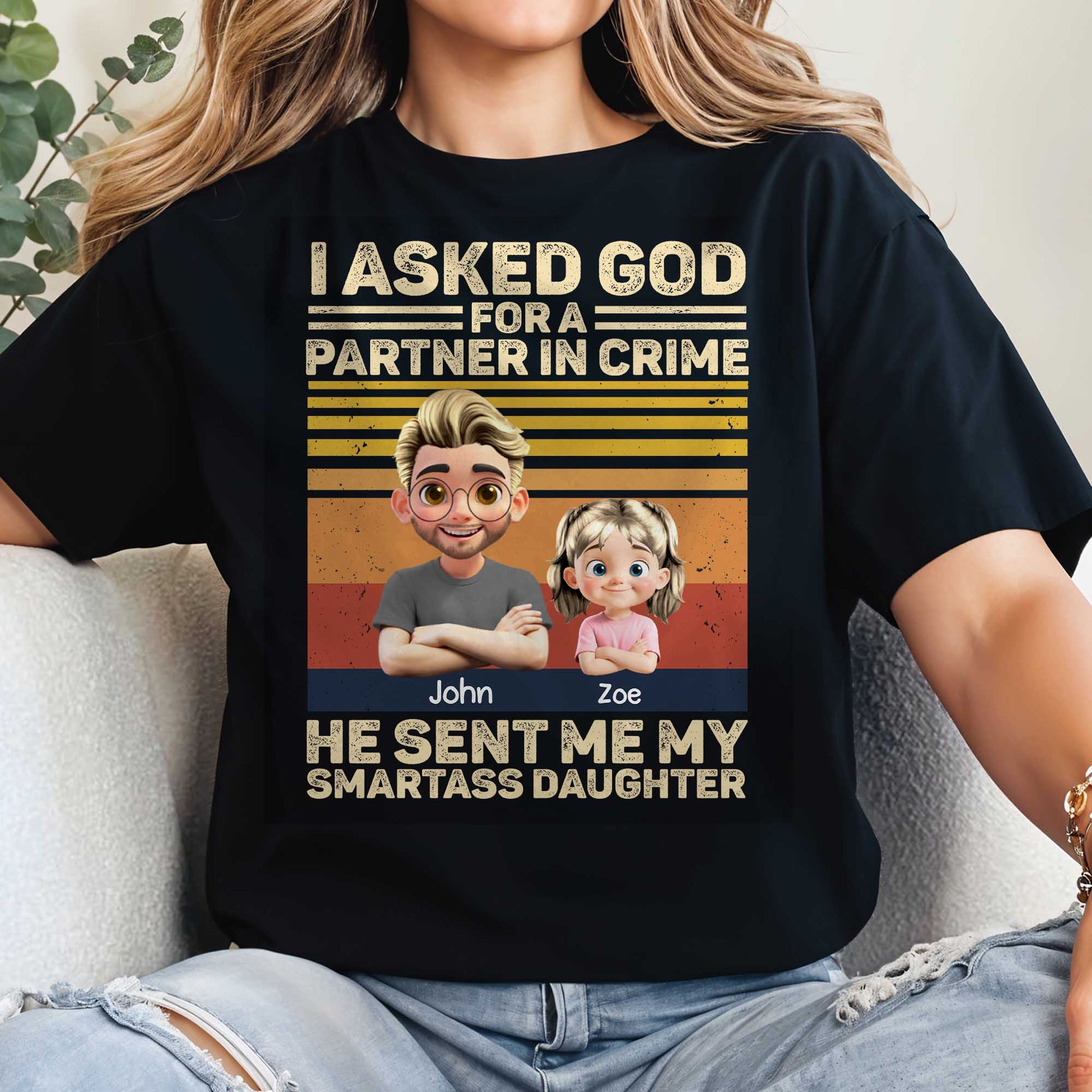I Asked God For A Partner In Crime, Cartoon Characters