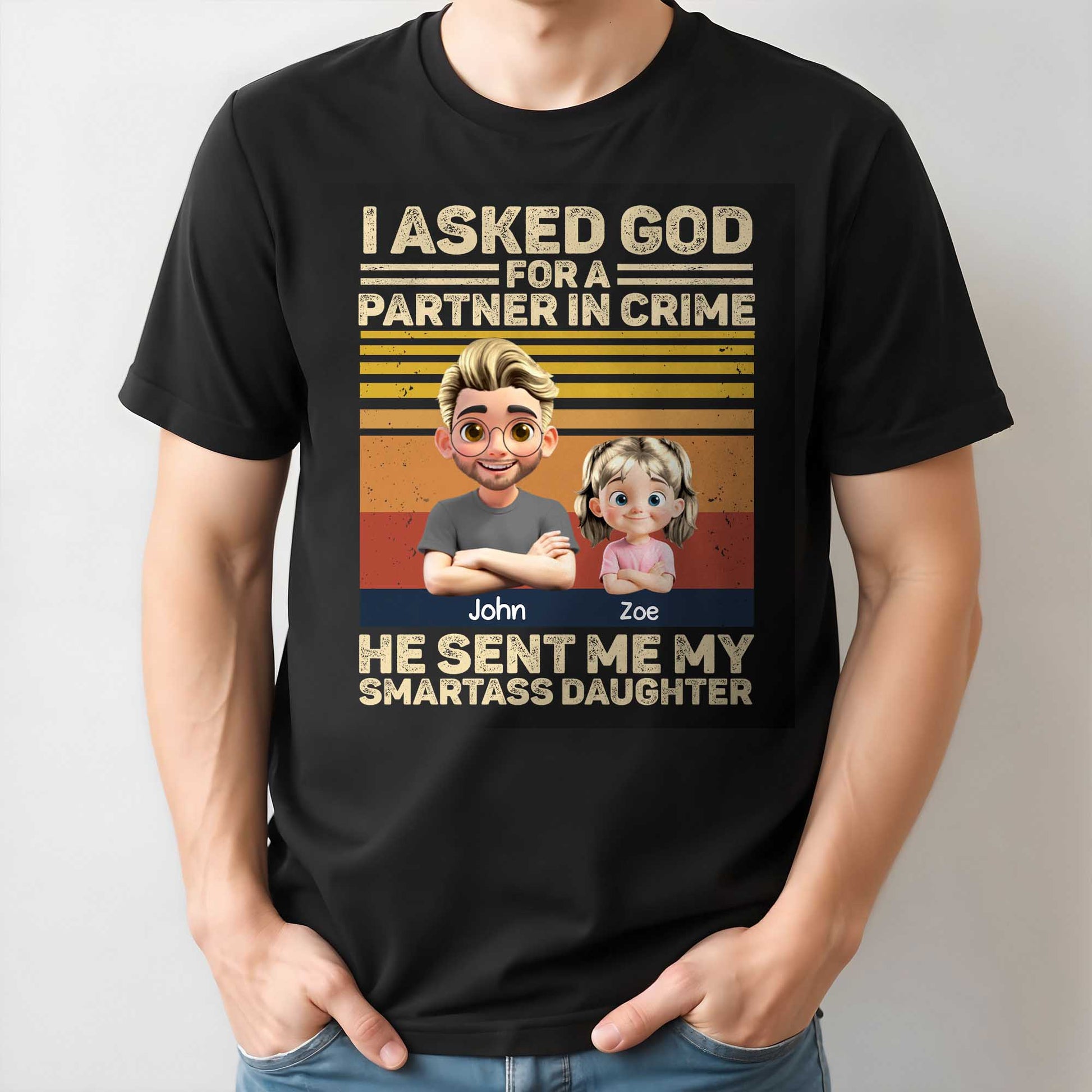 I Asked God For A Partner In Crime, Cartoon Characters