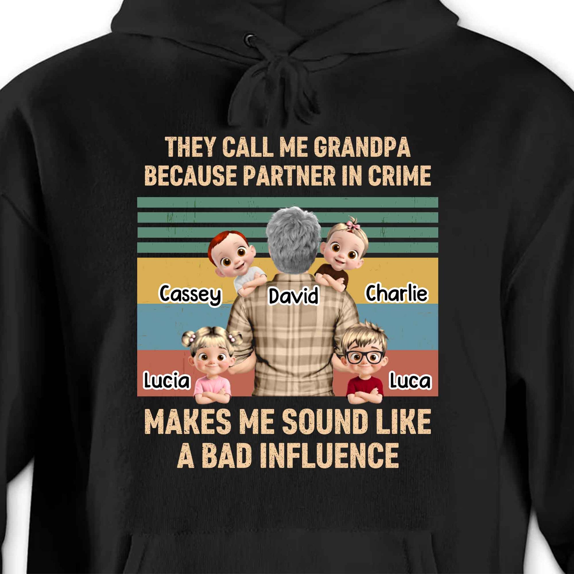 They Call Me Grandpa Because Partner In Crime, Cartoon Grandpa And Kids
