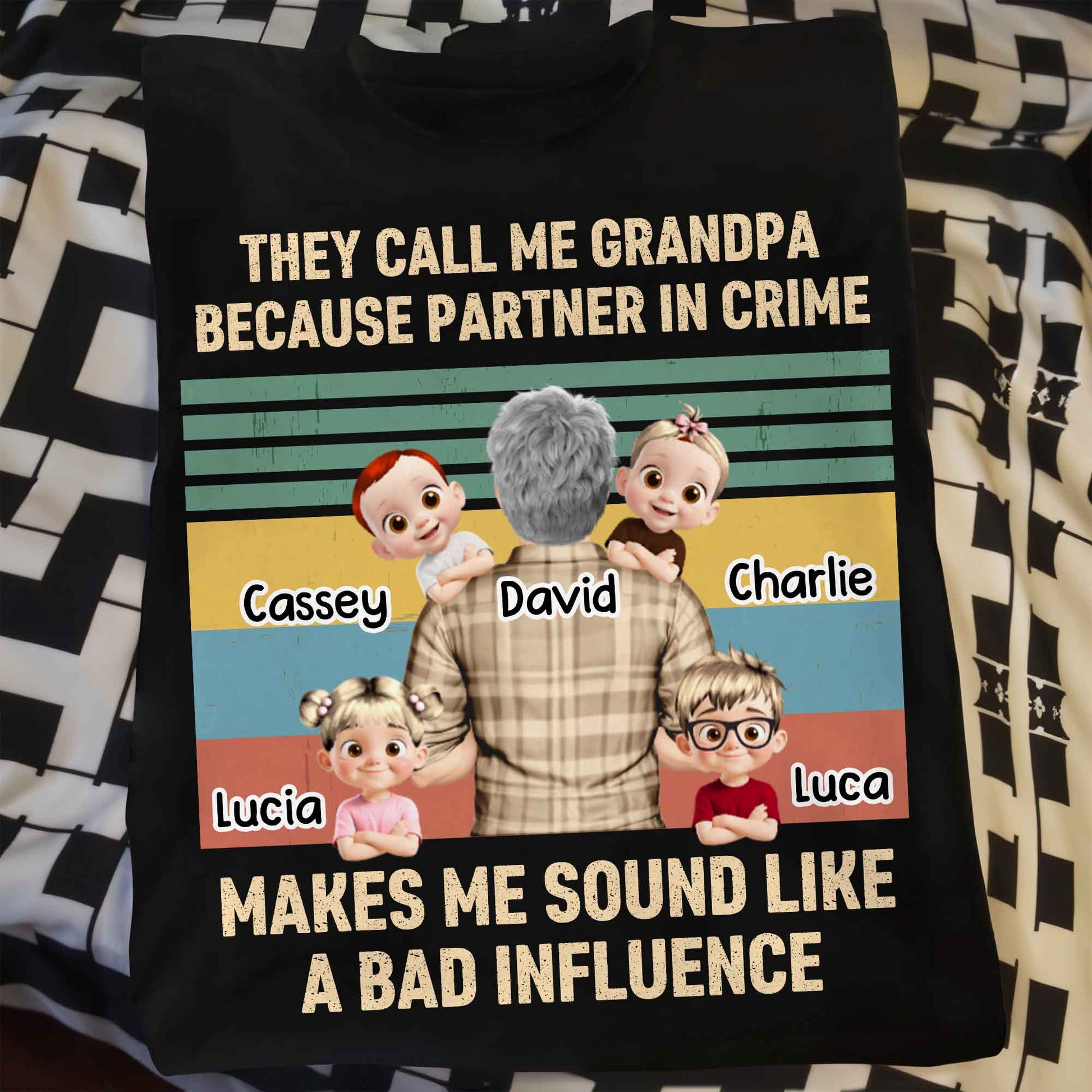 They Call Me Grandpa Because Partner In Crime, Cartoon Grandpa And Kids