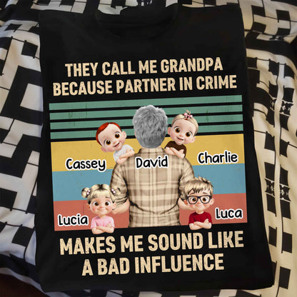 They Call Me Grandpa Because Partner In Crime, Cartoon Grandpa And Kids