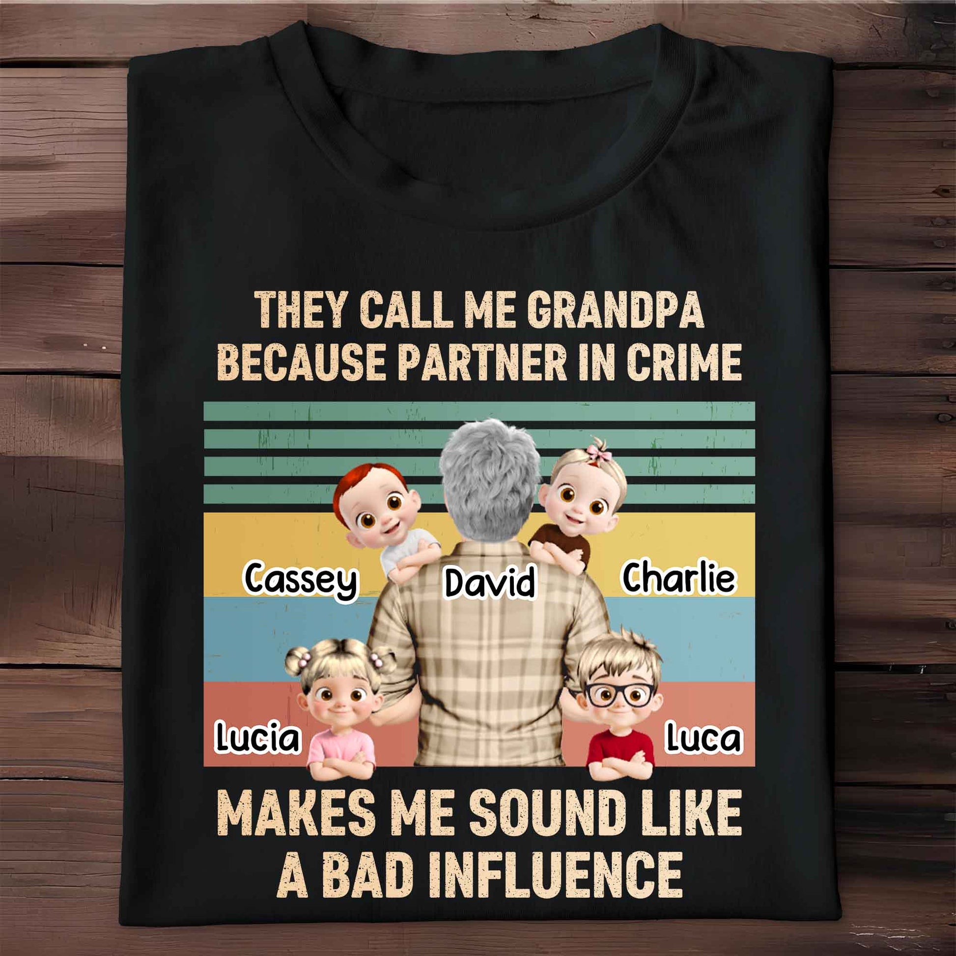 They Call Me Grandpa Because Partner In Crime, Cartoon Grandpa And Kids
