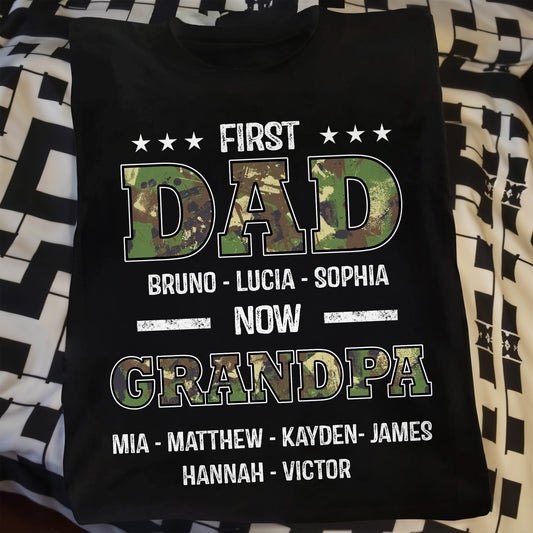 First Dad Now Grandpa, Stars and Text