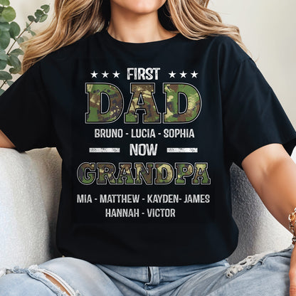 First Dad Now Grandpa, Stars and Text