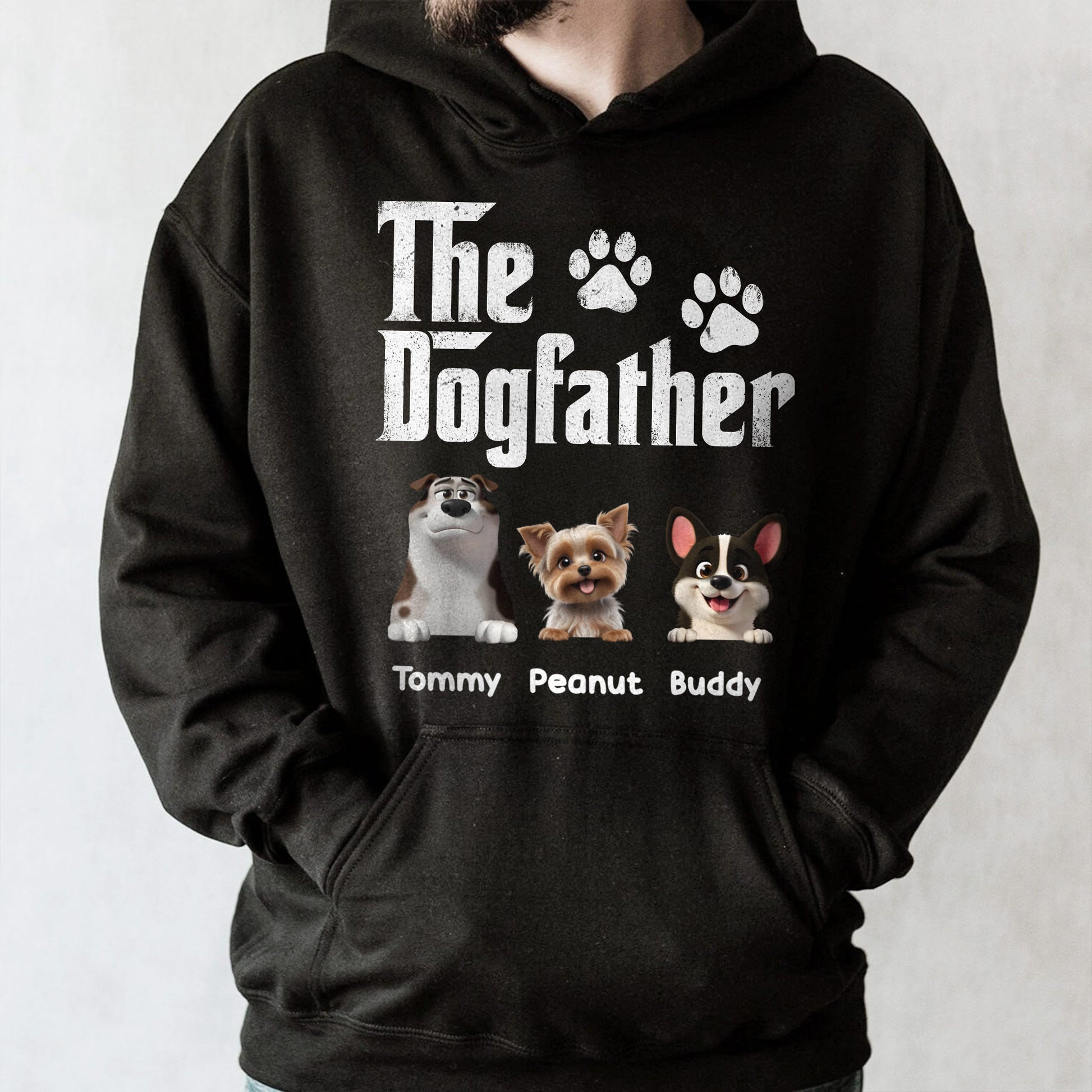 The Dogfather, Text and Dogs
