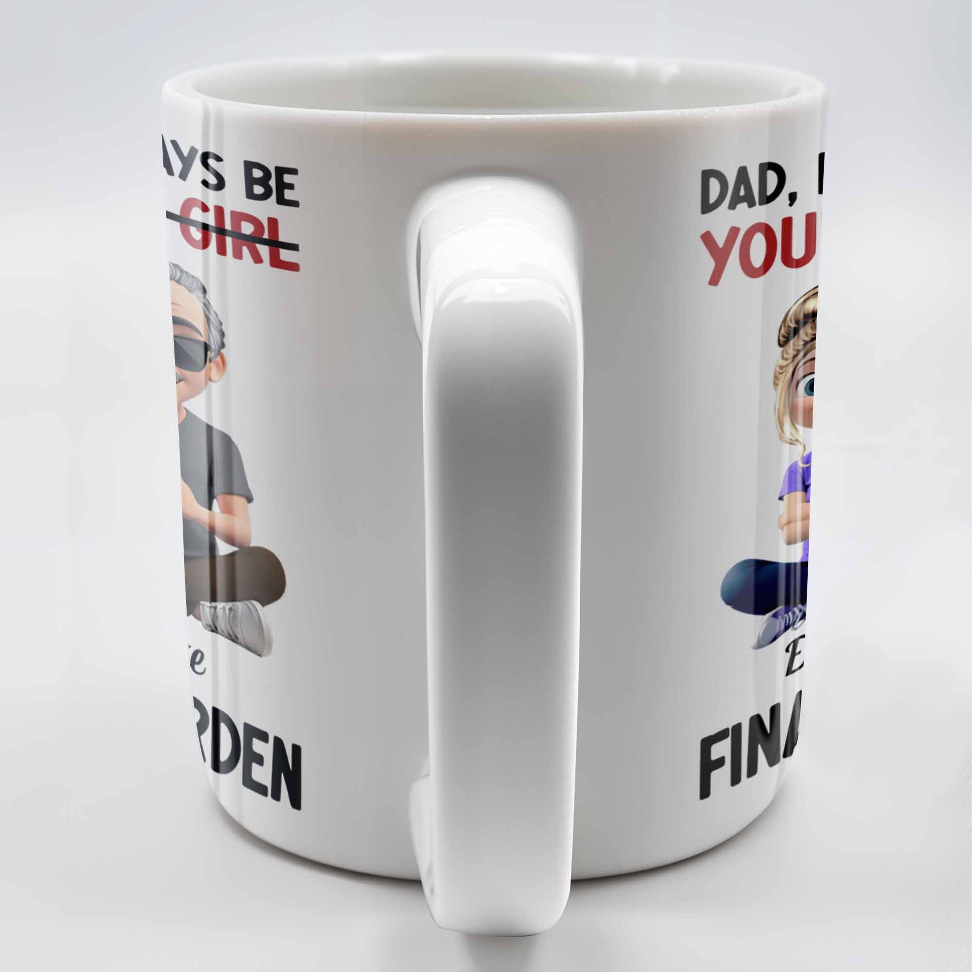 Dad, I Will Always Be Your Little Girl, Girl and Dad Sitting