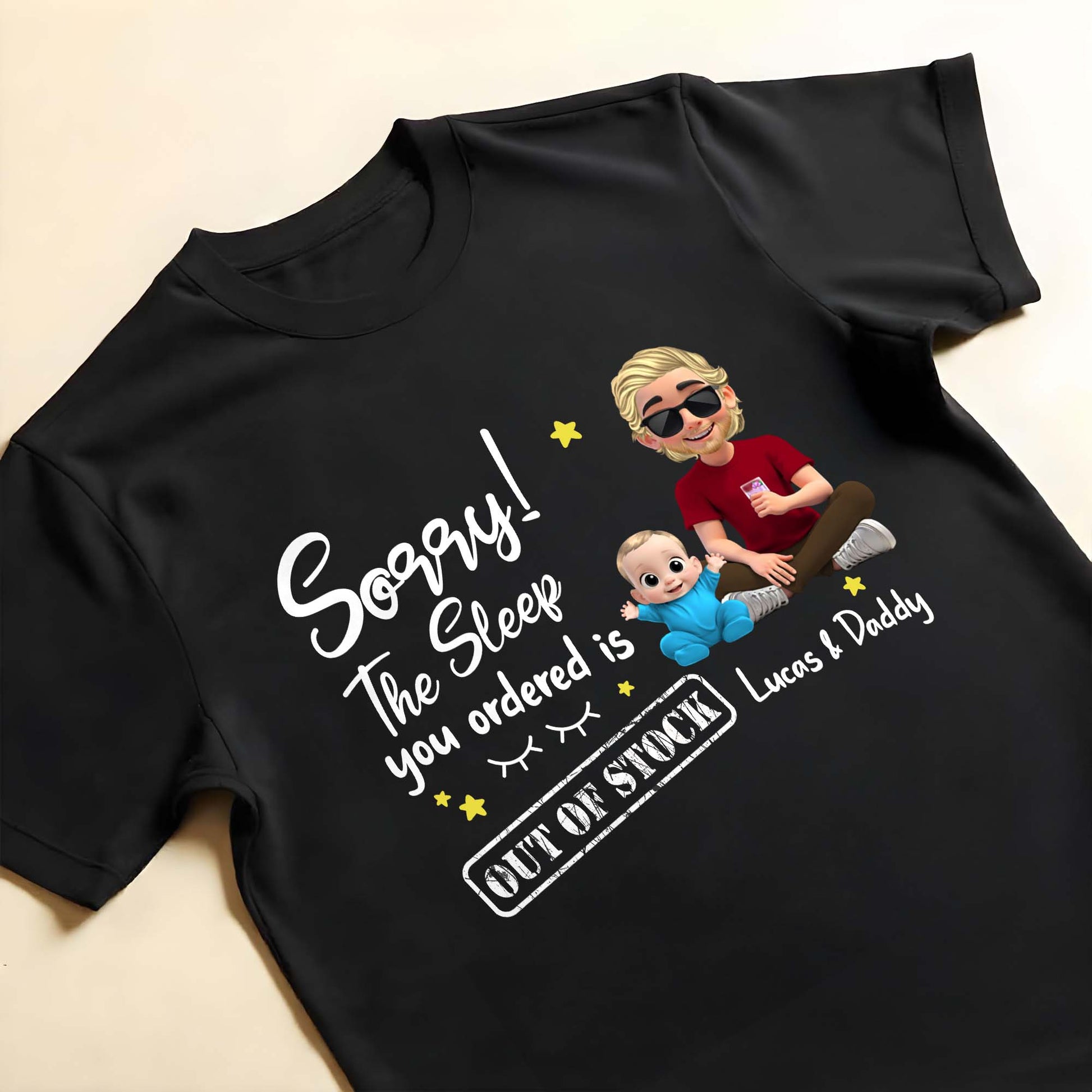 Sorry! The Sleep You Ordered Is Out Of Stock, Baby and Dad