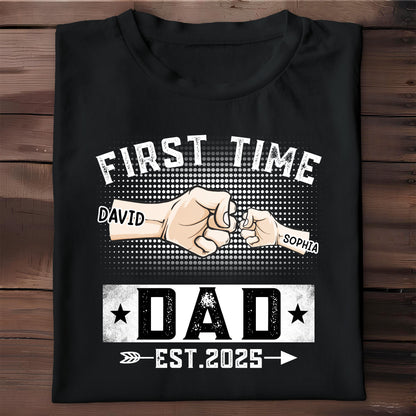 First Time Dad Est. 2025, Handshake and Star