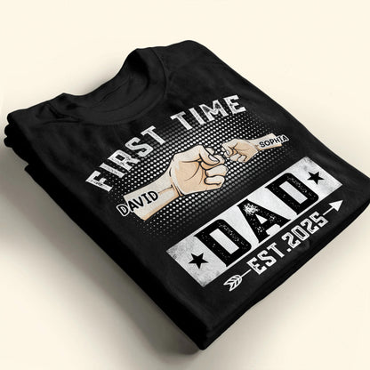 First Time Dad Est. 2025, Handshake and Star