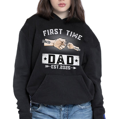 First Time Dad Est. 2025, Handshake and Star