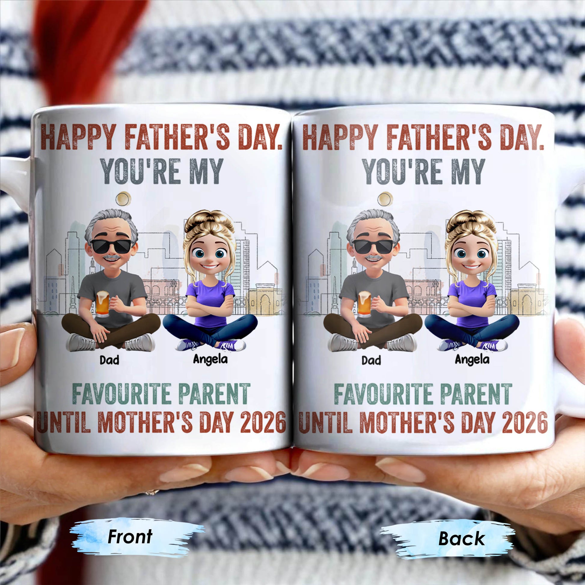 Happy Father's Day, You're My Favourite Parent Until Mother's Day 2026, Cartoon Characters
