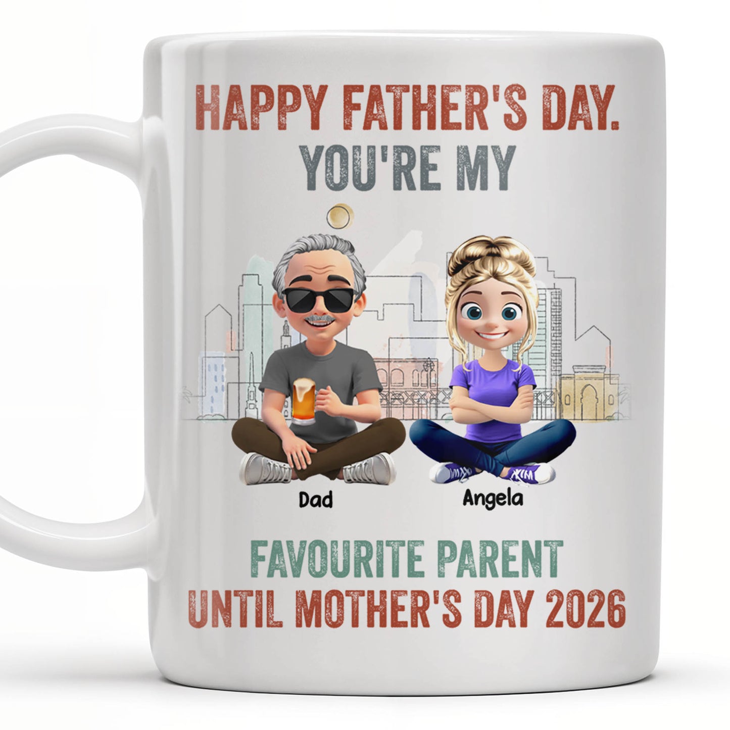 Happy Father's Day, You're My Favourite Parent Until Mother's Day 2026, Cartoon Characters