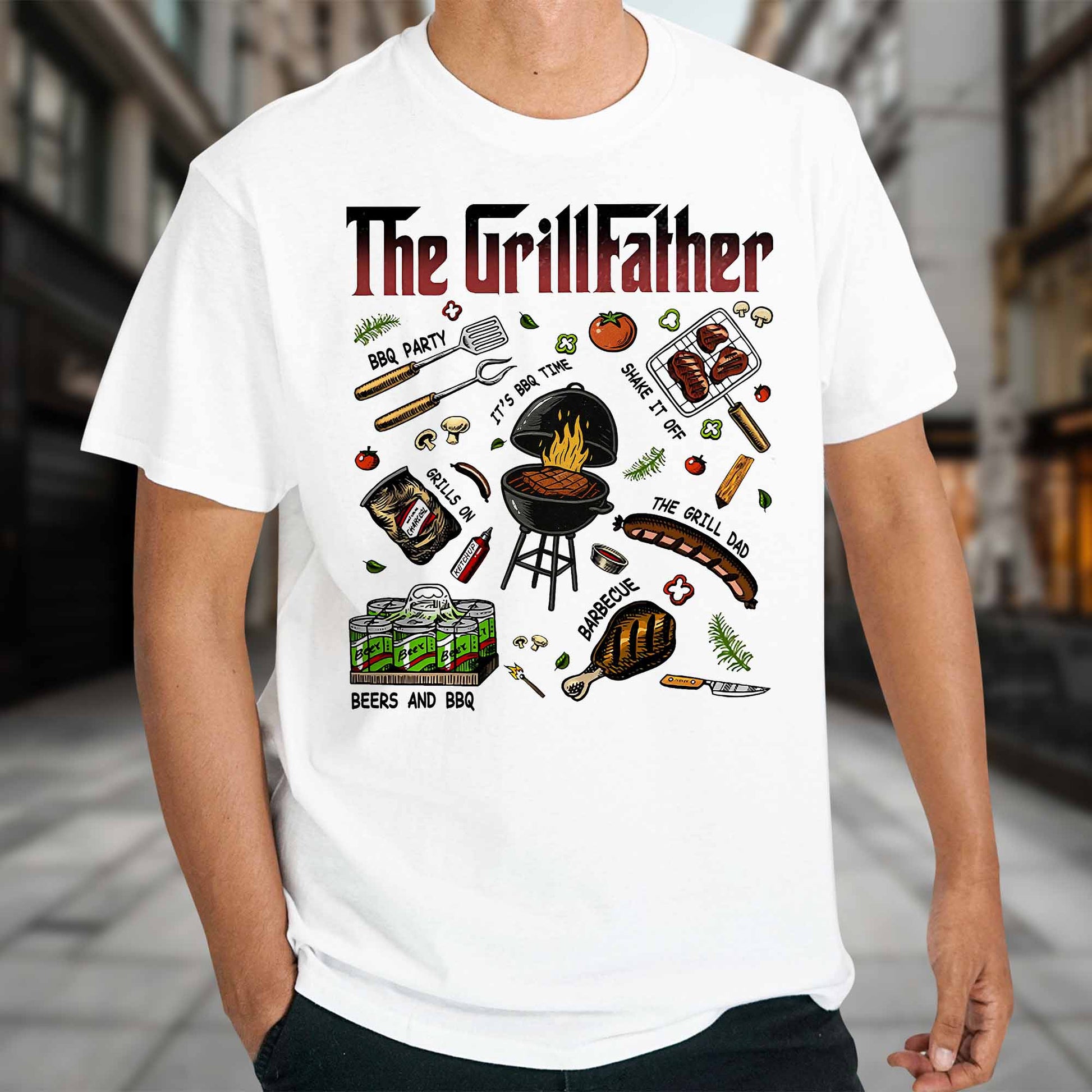 The Grillfather BBQ And Grilling Fun Design