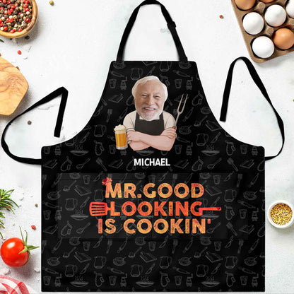 Mr Good Looking Is Cookin With Kitchen Utensils