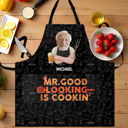 Mr Good Looking Is Cookin With Kitchen Utensils