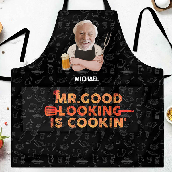 Mr Good Looking Is Cookin With Kitchen Utensils