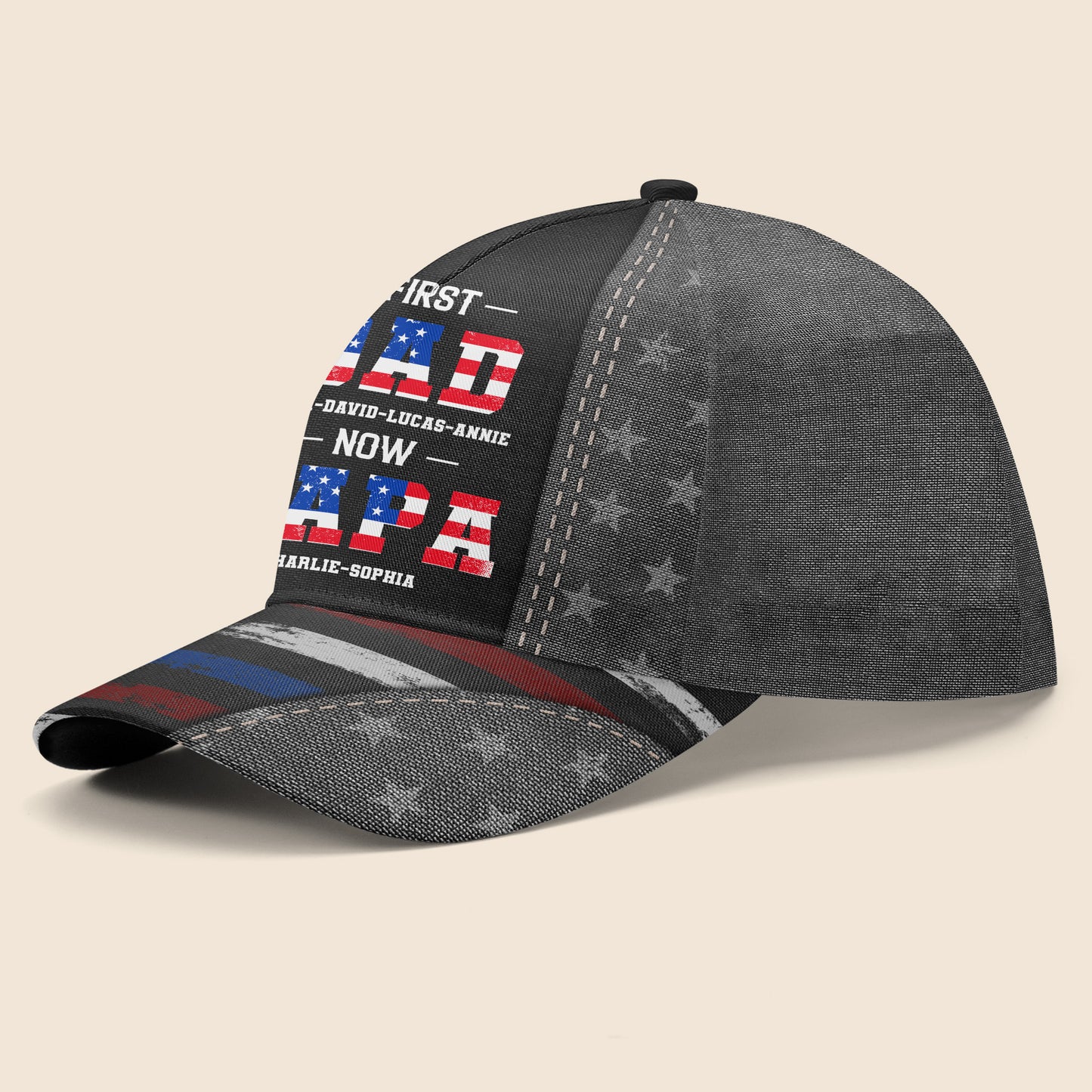 First Dad Now Papa American Flag