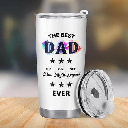 The Best Dad The Man Myth Legend Ever, Stars, Color Splash