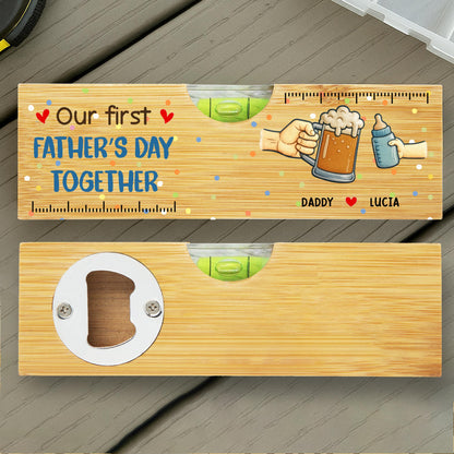 Our First Father's Day Together, Beer And Baby Bottle