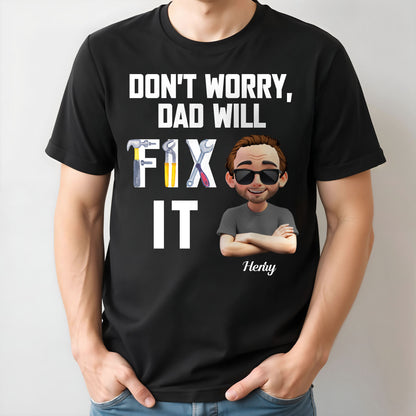 Don't Worry Dad Will Fix It Tools And Cartoon