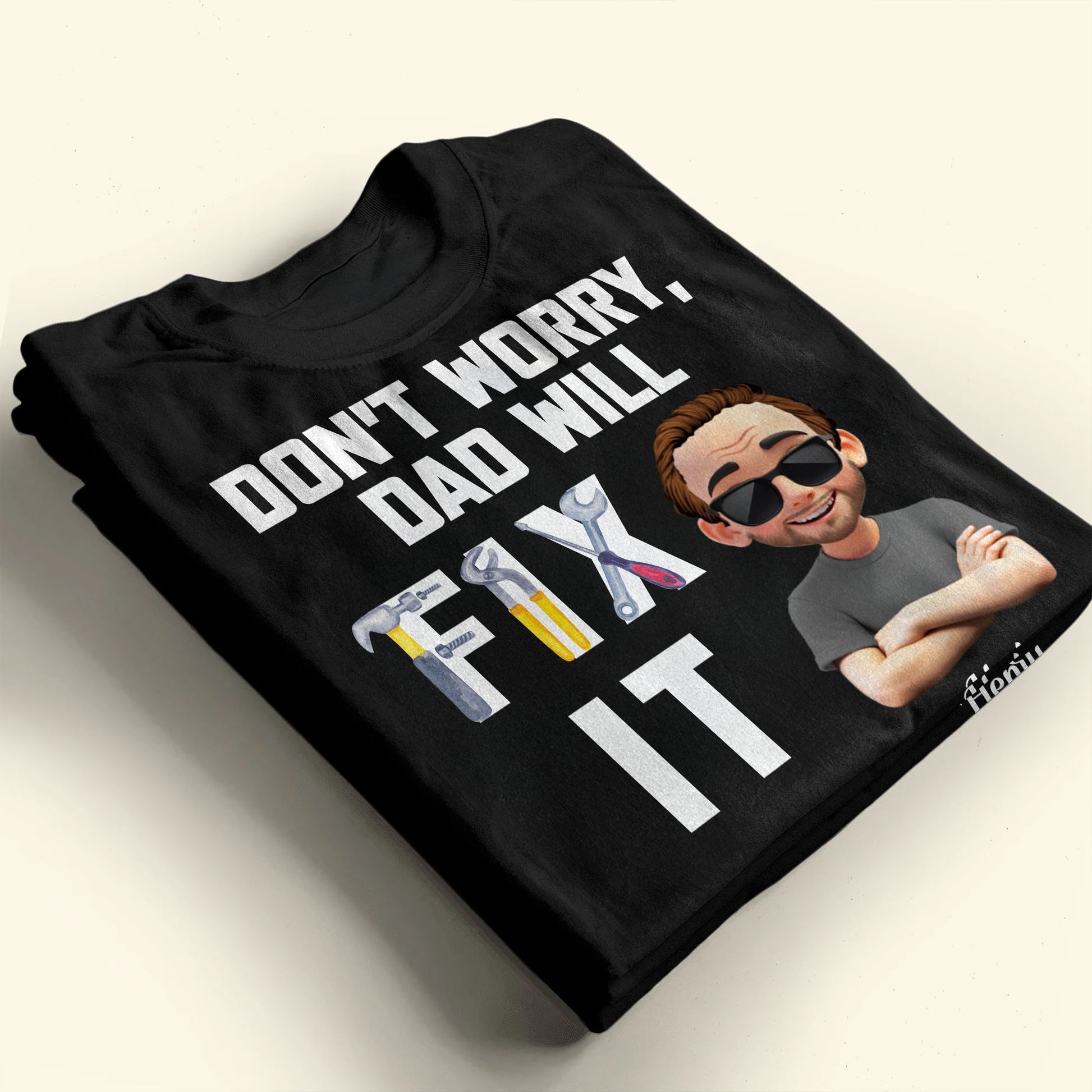 Don't Worry Dad Will Fix It Tools And Cartoon