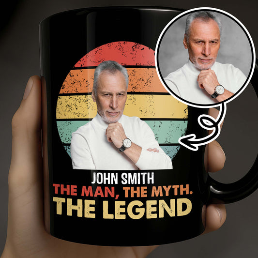 The Man The Myth The Legend, Retro Sunset Design