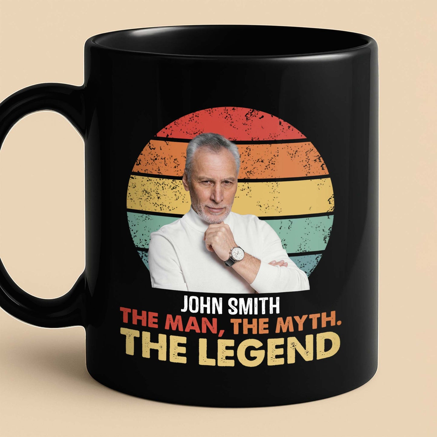 The Man The Myth The Legend, Retro Sunset Design