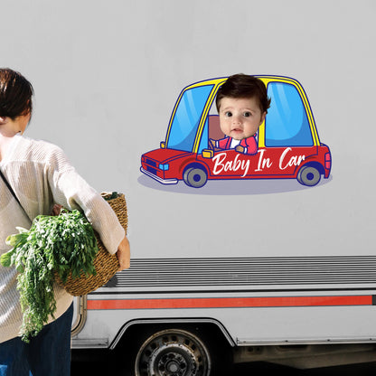 Baby In Car Decal Design