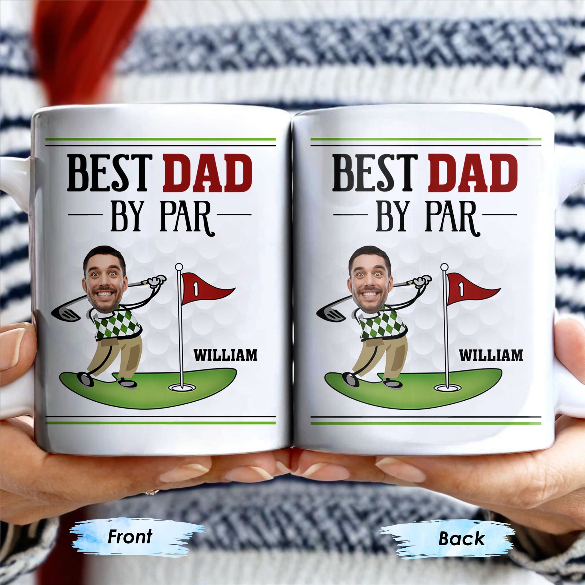 Best Dad By Par, Golf And Flag