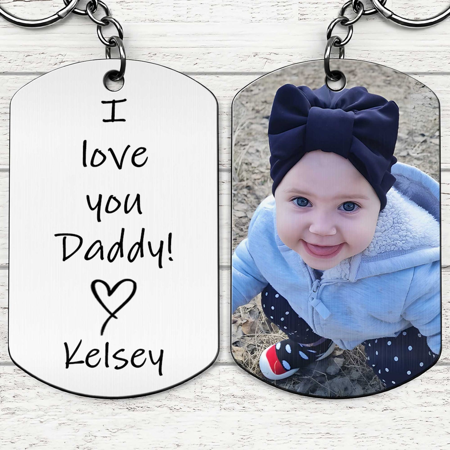 I Love You Daddy With Custom Baby Photo