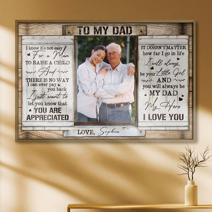 To My Dad, You Are Appreciated, Photo Of Daughter And Father