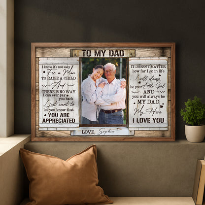 To My Dad, You Are Appreciated, Photo Of Daughter And Father