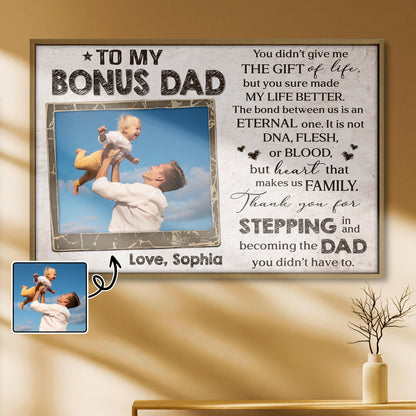 To My Bonus Dad Thank You For Stepping In