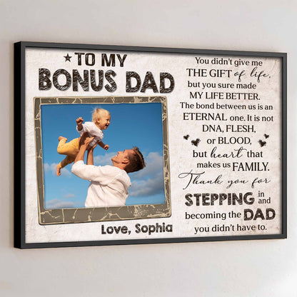 To My Bonus Dad Thank You For Stepping In
