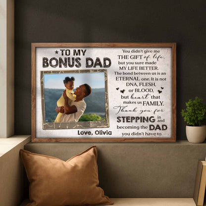 To My Bonus Dad Thank You For Stepping In