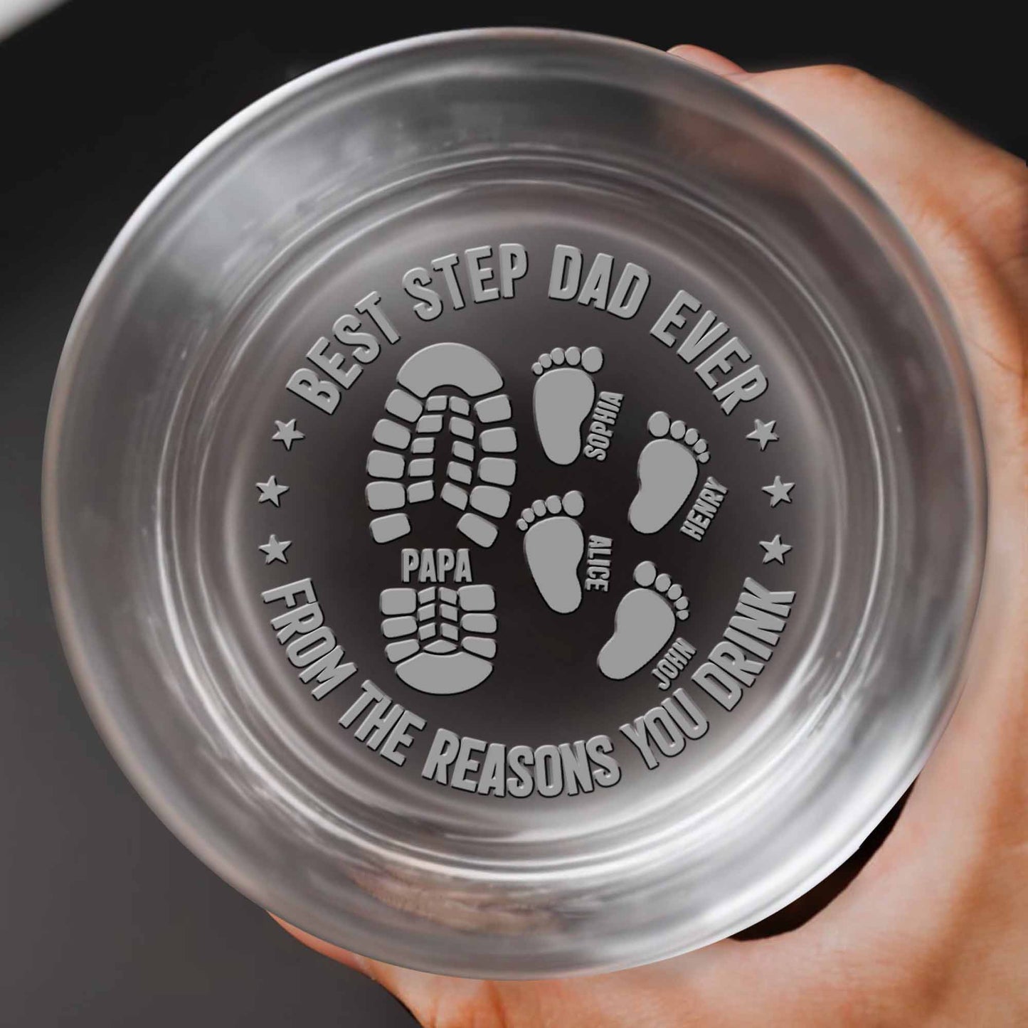 Best Step Dad Ever, Footprints Design